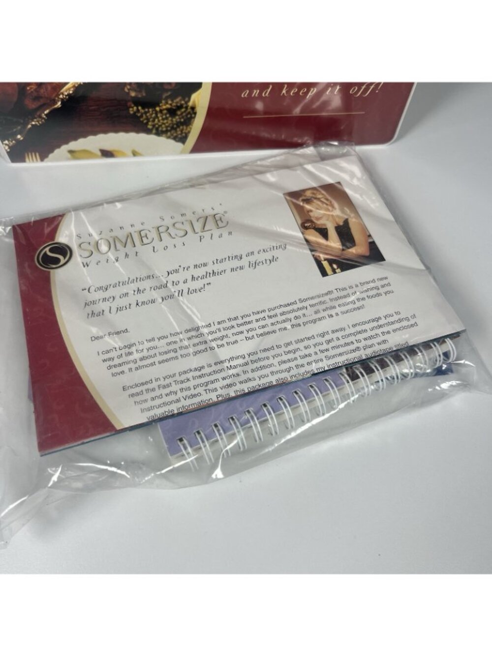 Vintage Suzanne Somers' SOMERSIZE Weight Loss Plan Set In Case NEW - Picture 6 of 11